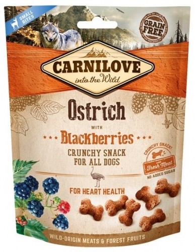 CARNILOVE Fresh Crunchy Ostrich with blackberries - dog treat - 200 g image 1