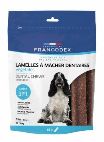FRANCODEX Dental Large - tartar removal strips for dogs - 15 pcs. image 1