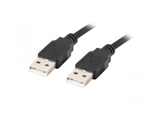 Lanberg CA-USBA-20CU-0018-BK USB cable 1.8m 2.0 USB A Black image 1
