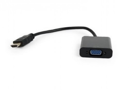 Gembird A-HDMI-VGA-04 video cable adapter 0.15 m VGA (D-Sub) HDMI Type A (Standard) Black image 1