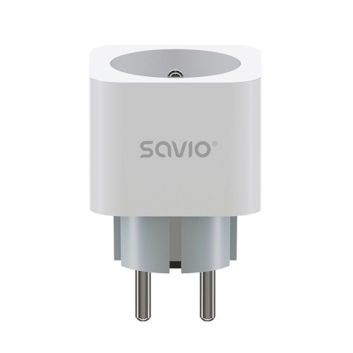 SAVIO WI-FI smart socket, 16A, AS-01, White image 1