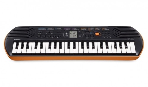 Casio SA-76 digital piano 44 keys Black, Brown, White image 1