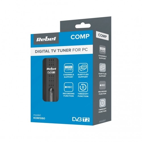 Rebel Comp Tuner DVB-T2,DVB-C,DVB-T H.265 HEVC USB image 1