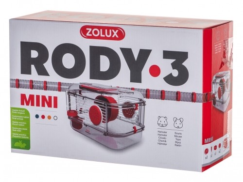 ZOLUX Rody 3 Mini Cage - red image 1