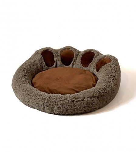 GO GIFT Dog and cat bed XXL - brown - 85x85 cm image 1
