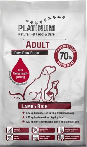 PLATINUM Adult Lamb + Rice - dry dog food - 5 kg image 1