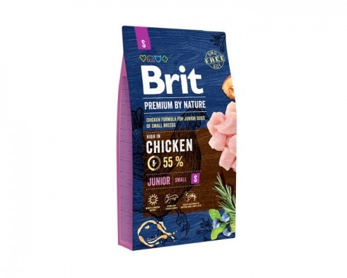 BRIT Premium by Nature S Junior - dry dog food - 8 kg image 1