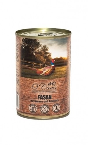 O'CANIS canned-wet dog food- pheasant with carrots- 400 g image 1