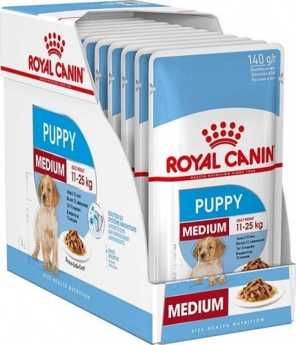 ROYAL CANIN SHN Medium Puppy in sauce  - wet puppy food - 10x140g image 1