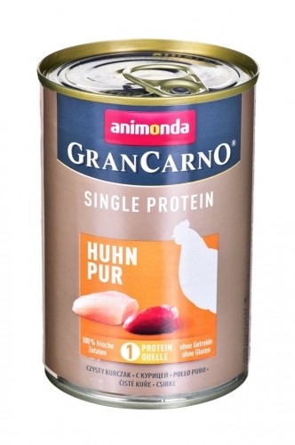 animonda GranCarno Single Protein flavor: chicken - 400g can image 1