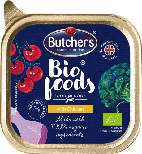 BUTCHER'S Bio Foods with chicken - wet dog food - 150g image 1