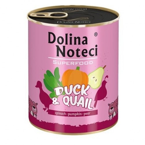 DOLINA NOTECI Superfood Duck with quail - Wet dog food - 800 g image 1