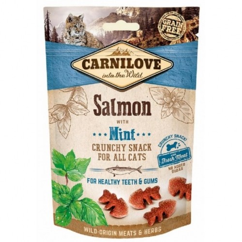CARNILOVE Crunchy Snack Salmon & Mint - Cat treat with salmon and mint - 50 g image 1