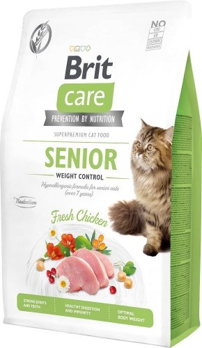 BRIT Care Grain-Free Senior Weight Control - dry cat food - 2 kg image 1
