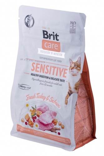 BRIT Care Grain-Free Sensitive Turkey&Salmon - dry cat food - 400 g image 1