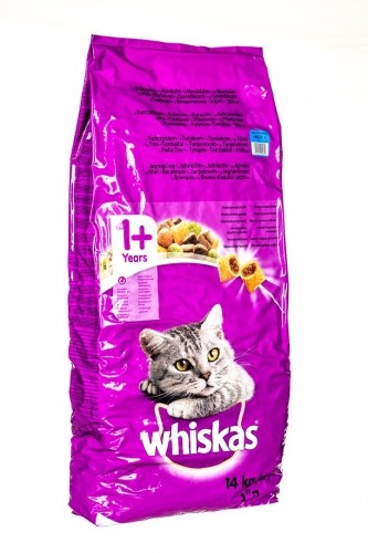 Whiskas Dry Cat Food Adult Cats with Tuna & Vegetables 14 kg image 1