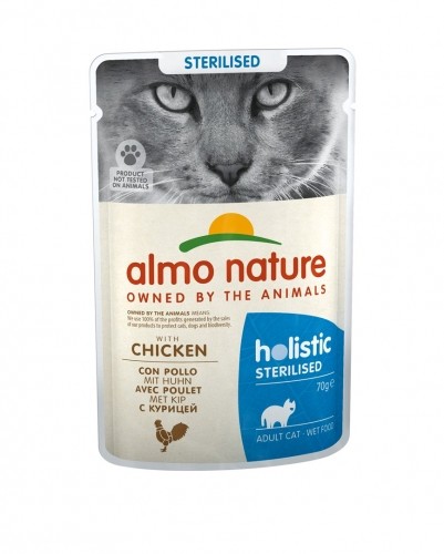 ALMO NATURE Holistic Sterilised with Chicken - wet cat food - 70g image 1