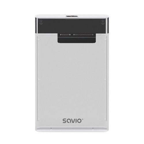 Savio 2.5" External HDD/SSD enclosure, USB 3.0, transparent, AK-66 image 1