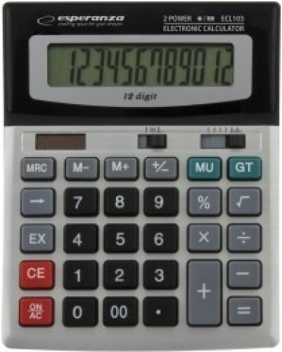 Esperanza ECL103 calculator Desktop Basic Black, Gray image 1