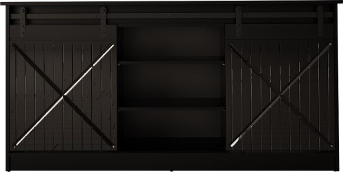 Cama Meble Chest of drawers 160x80x35 GRANERO black/black gloss image 1