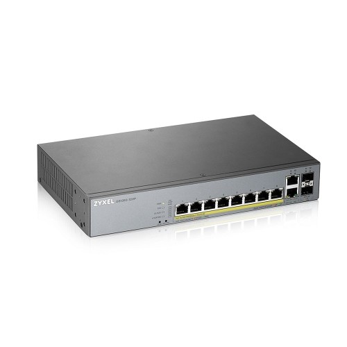 Zyxel GS1350-12HP-EU0101F network switch Managed L2 Gigabit Ethernet (10/100/1000) Power over Ethernet (PoE) Grey image 1