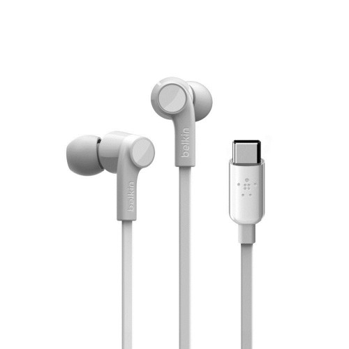 Belkin ROCKSTAR Headphones Wired In-ear Calls/Music USB Type-C White image 1