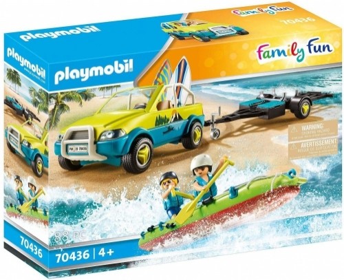 Playmobil 70436 - Family Fun Beach car with Canoe image 1