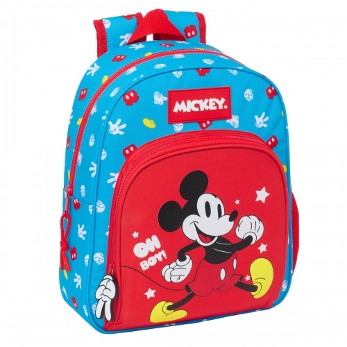 Школьный рюкзак Mickey Mouse Clubhouse Fantastic Синий Красный 28 x 34 x 10 cm image 1