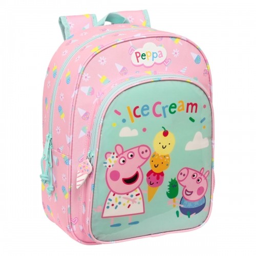 Школьный рюкзак Peppa Pig Ice cream Розовый Мята 26 x 34 x 11 cm image 1