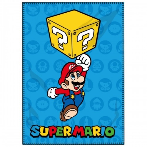 Одеяло Super Mario 100 x 140 cm Тёмно Синий полиэстер image 1