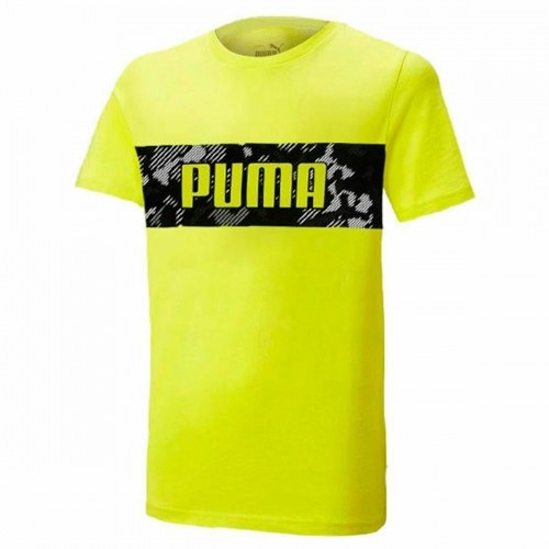 Krekls ar Īsām Piedurknēm Bērniem Puma Active Sports Graphic Dzeltens image 1