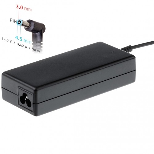 Akyga notebook power adapter AK-ND-26 19.5V/4.62A 90W 4.5x3.0 mm + pin HP power adapter/inverter Indoor Black image 1