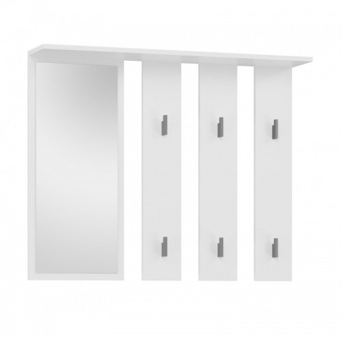 Top E Shop Hanger + mirror PARMA 100x15x.81.5 cm, White image 1