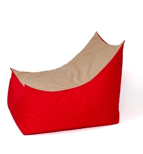 Go Gift Tron red-beige Sako bag pouffe XXL 140 x 90 cm image 1