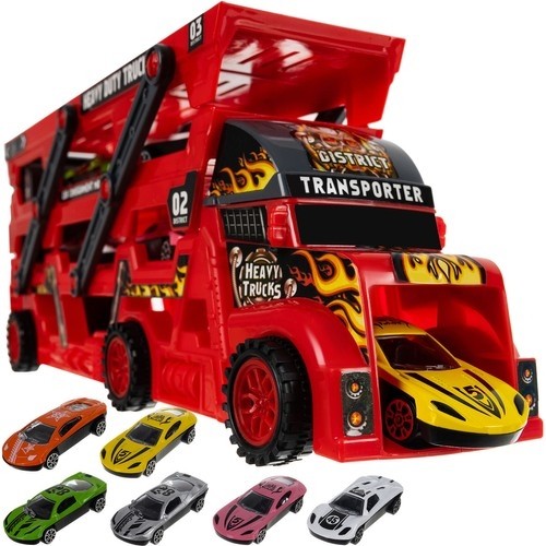 Kruzzel TIR truck set with 6 cars 22515 (16931-0) image 1