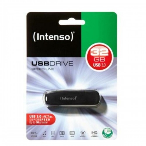 USВ-флешь память INTENSO FAELAP0356 USB 3.0 32 GB Чёрный 32 GB USВ-флешь память image 1
