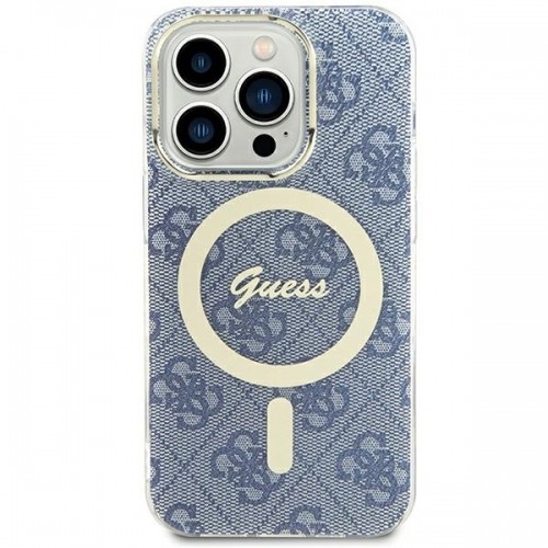 Guess GUHMP15SH4STB iPhone 15 | 14 | 13 6.1" niebieski|blue hardcase IML 4G MagSafe image 1
