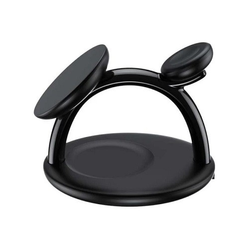 MagLeap Duo Wireless Magnetic Charging Stand CHOETECH, 15W, MagSafe, 3-in-1 image 1