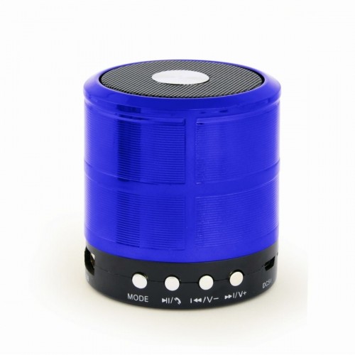 Портативный Bluetooth-динамик GEMBIRD SPK-BT-08-B Черный/Синий 3 W 4 W image 1