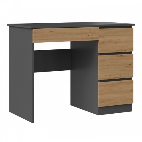 Top E Shop Desk MIJAS RIGHT 98x51x76 cm Anthracite/Artisan image 1