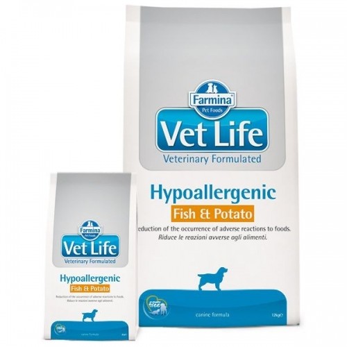 Farmina Vet Life Hypoallergenic Fish & Potato Dog  12kg image 1