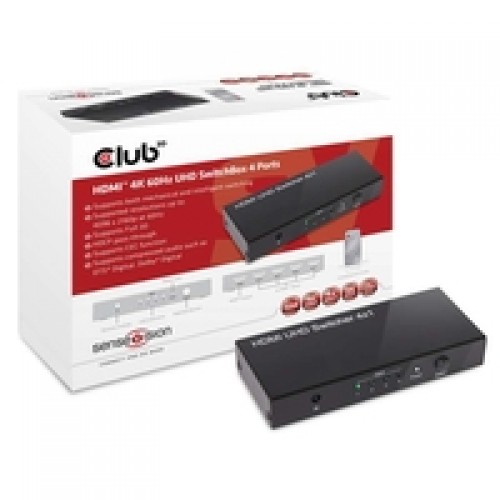 Club3d CLUB 3D HDMI 2.0 UHD SwitchBox 4 Ports image 1