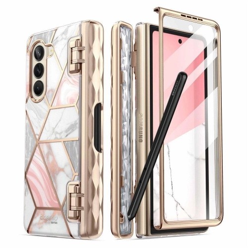 Supcase COSMO PEN GALAXY Z Fold 5 MARBLE PINK image 1