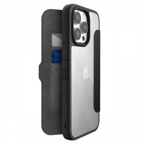 Raptic X-Doria Urban Folio Case iPhone 14 Pro Max flip cover black image 1