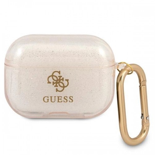 Guess GUAPUCG4GD AirPods Pro cover gold|gold Glitter Collection image 1