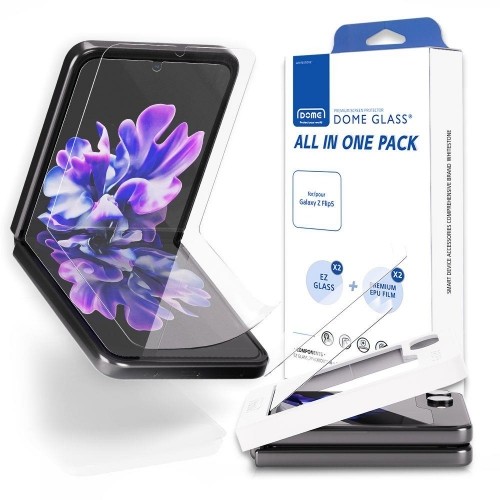 Whitestone ALL-IN-ONE PROTECTIVE FOIL 2-SET GALAXY Z Flip 5 CLEAR image 1