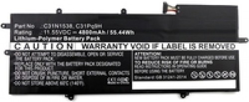 CoreParts Laptop Battery for Asus 55Wh Li-Pol 11.55V 4545mAh 5706998635556 0B200-02080000  C31N1538  C31PQ9H  MICROBATTERY image 1