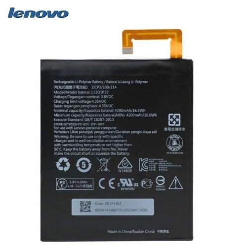Lenovo L13D1P32 Oriģināls Akumulators priekš Ideapad A8-50 A5500 Li-Ion 4290mAh (OEM) image 1