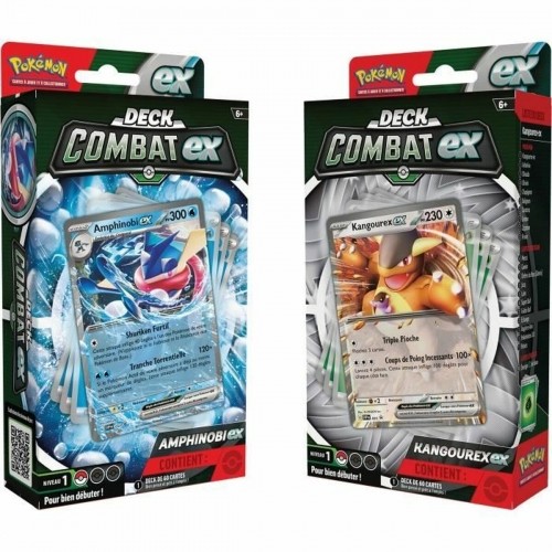Pokemon Deck of Cards Pokémon Combat EX: Greninja & Kangashkan (FR) image 1