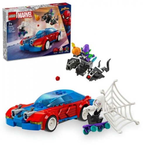 LEGO 76279 Spider-Man Race Car & Venom Green Goblin Konstruktors image 1